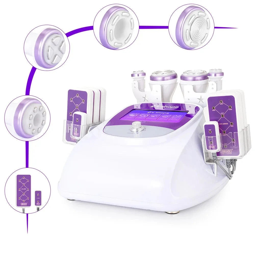 BRÜUN Fat Cavitation 30K S Shape Machine 160MW Lipo Laser Fat Burning
