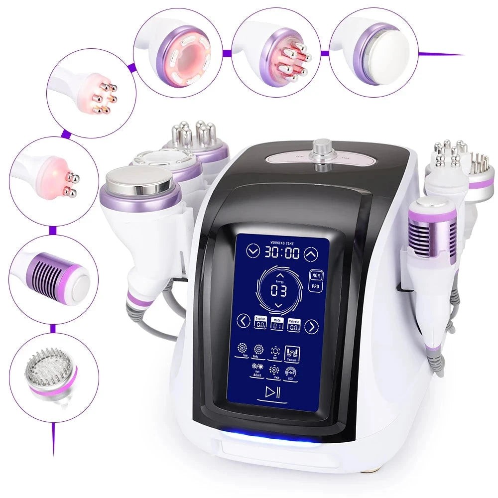BRÜUN 8-in-1 RF Vacuum Cavitation Body Shaping Machine with Hot