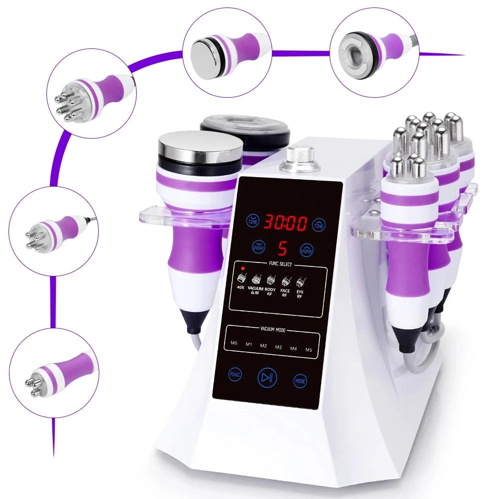 BRÜUN 40K 5-in-1 Ultrasonic Cavitation Vacuum R-F Body Slimming Skin Lifting Machine