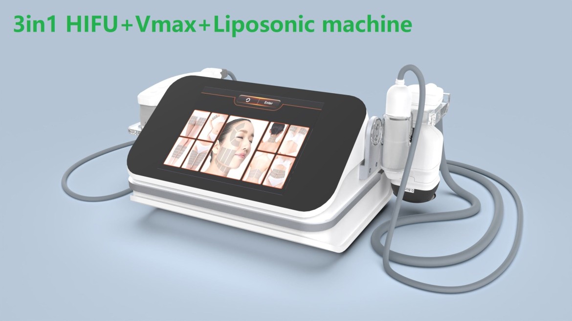 BRÜUN 3 in 1 4D HIFU + Vmax + Liposonic Profesional Facial & Body
