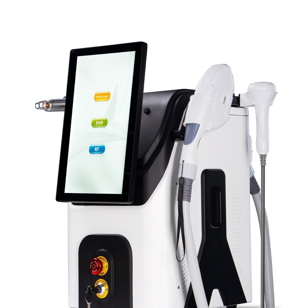 MyriadTM Desktop 4 in 1 Multifunction Laser with ND YAG + SHR + E-Light + RF