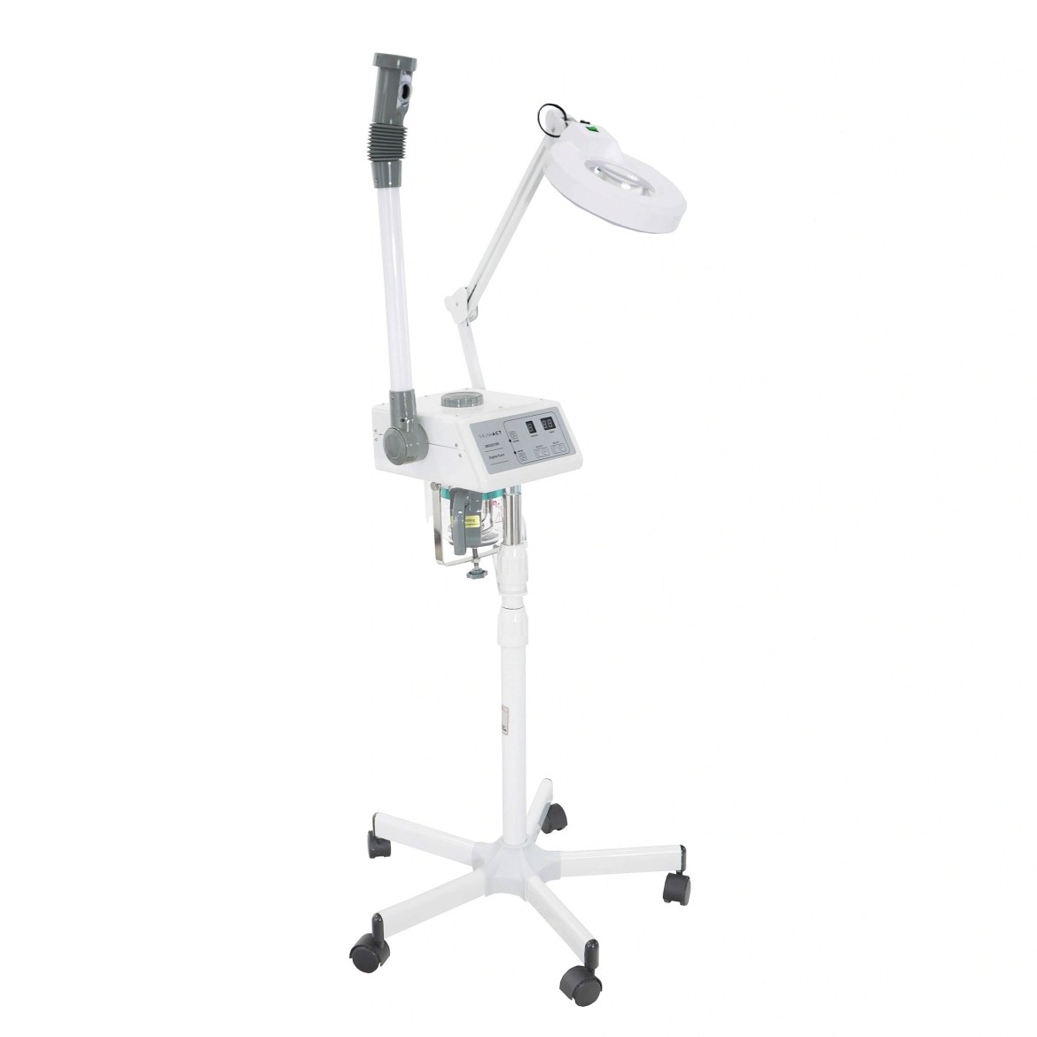 Digital Euro Facial Steamer With Aromatherapy + LED Magnifying Lamp