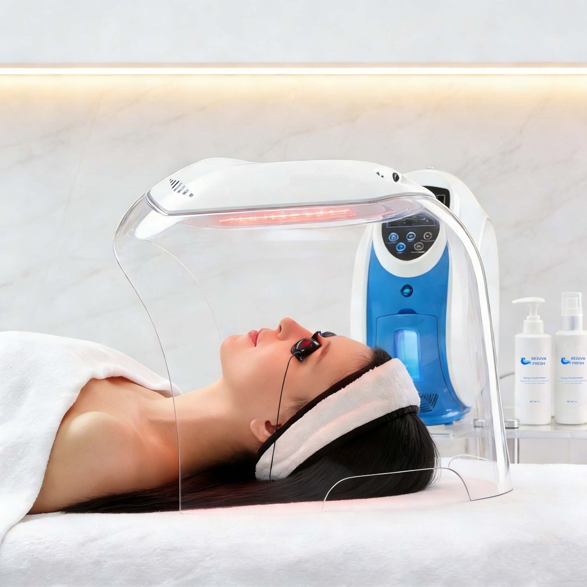 Oxi-INFUSETM Oxygen Facial Machine (O2 + Light Therapy)