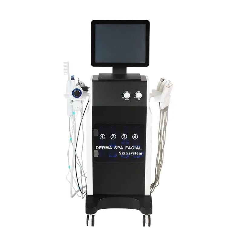 Multifunctional EMS RF Facial Skin Tightening Machine 15 In 1 Hydra Diamond Dermabrasion For SPA Facial Beauty