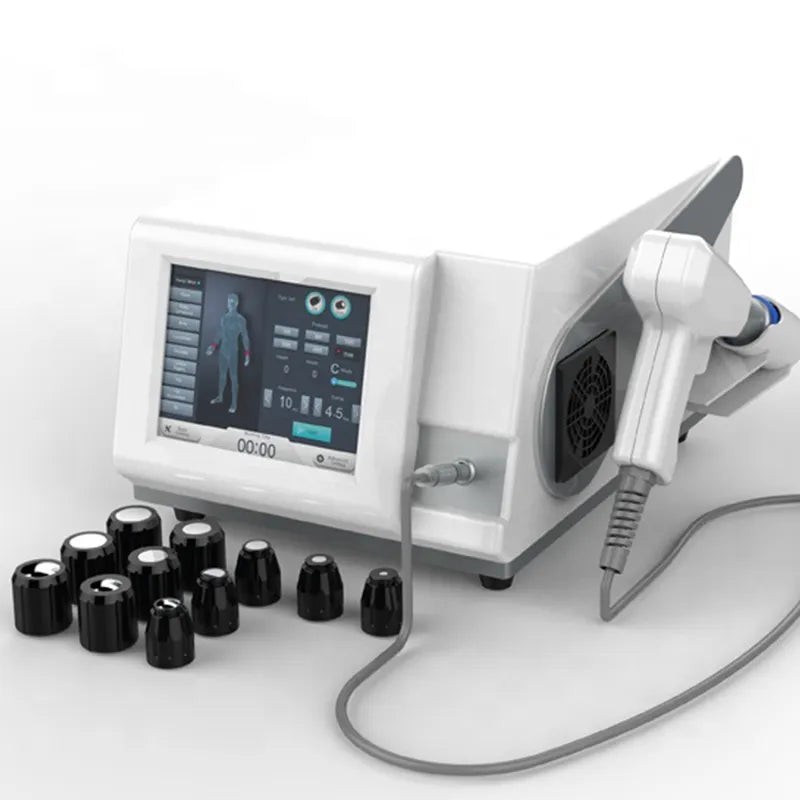KMSLASER SW9S Multi-Head Pneumatic Shockwave Therapy Machine for Pain Relief & ED Treatment | 11 Heads, 1–21 Hz