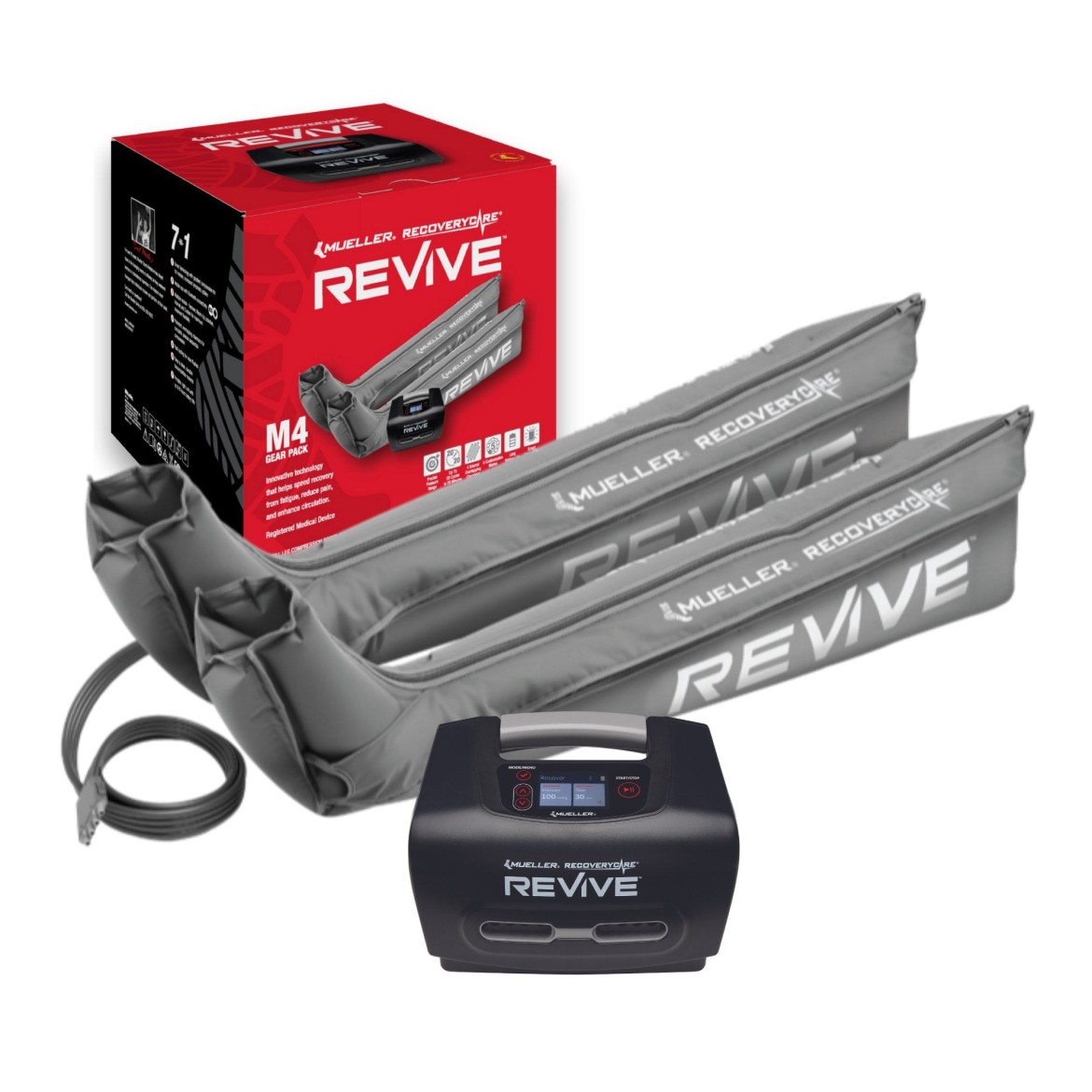 Mueller REVIVE M4 Gear Pack — Full Leg Compression System