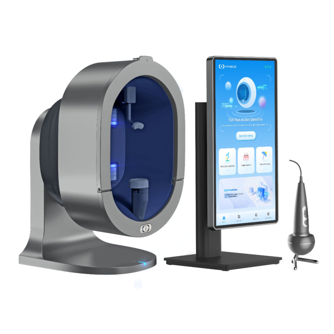 X5 Pro AI Skin Image Analyzer with Handheld Scalp Analyzer