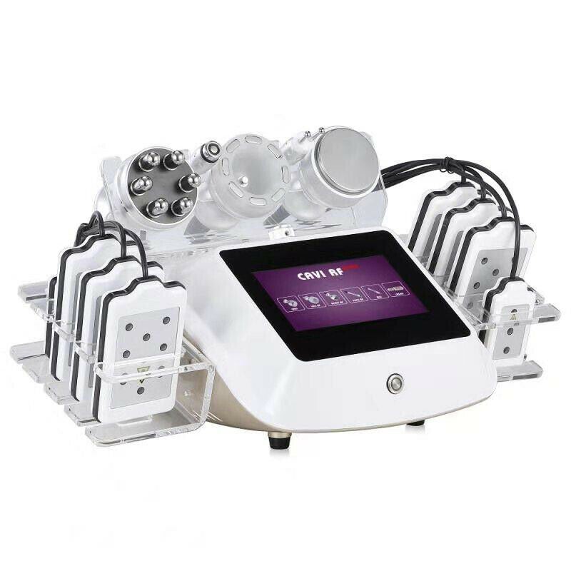 6IN1 RF Ultrasonic Cavitation 40K Vacuum Laser Body Slimming Machine Facial Lift LP03