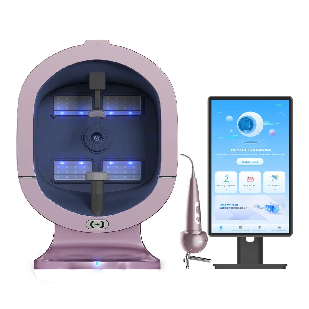 AI 3-Camera Skin Scanner & Facial Skin Analyzer Machine